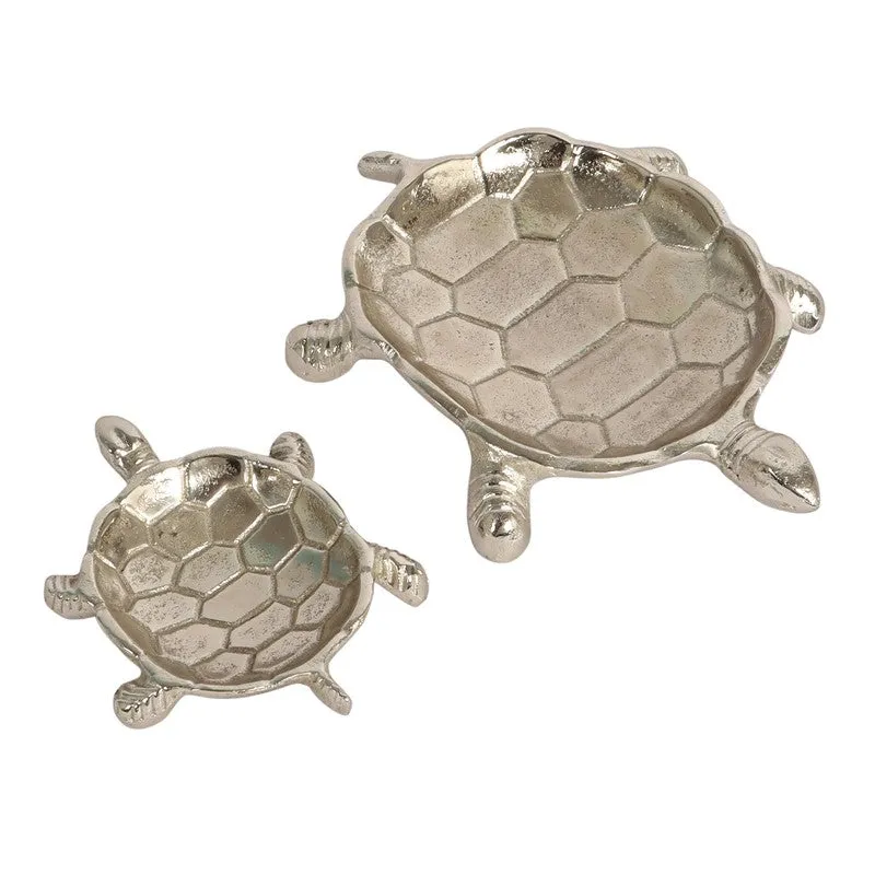 Royal Turtle Accent Tray (Silver) - Set Of Two media 5