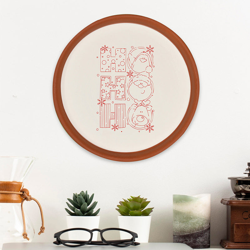 Ho Ho Ho Terracotta Wall Plate