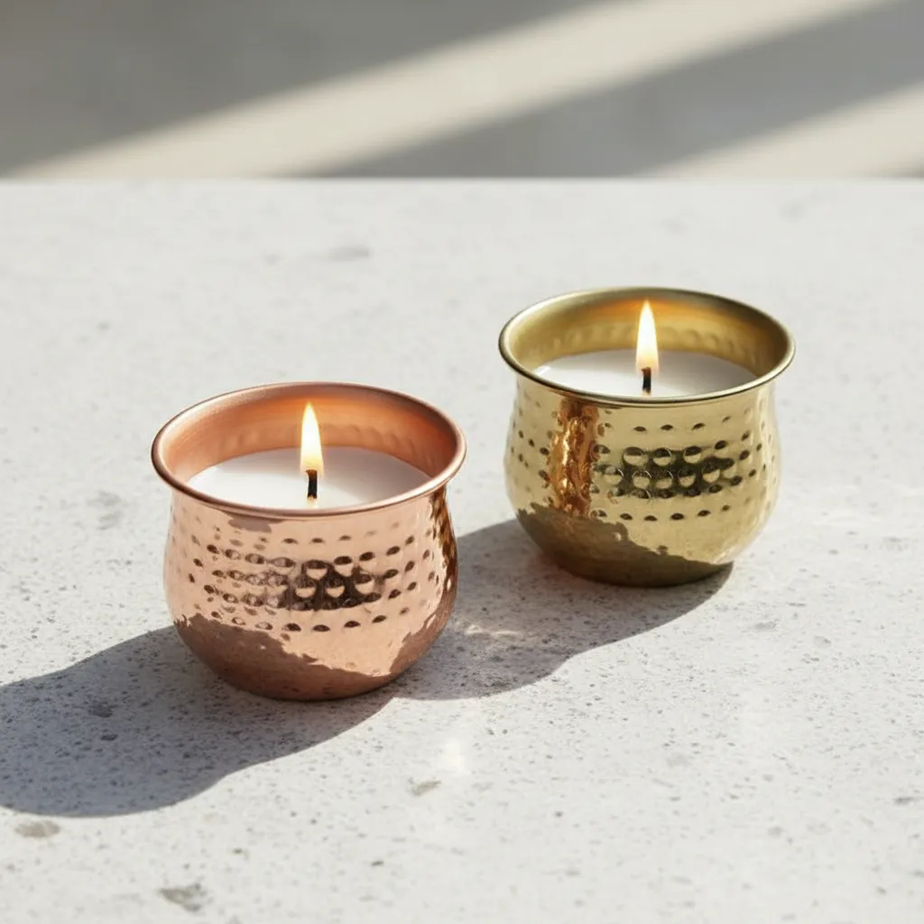 Navya Vanilla Scented Festive Tealight Candle - Set Of Two media 1
