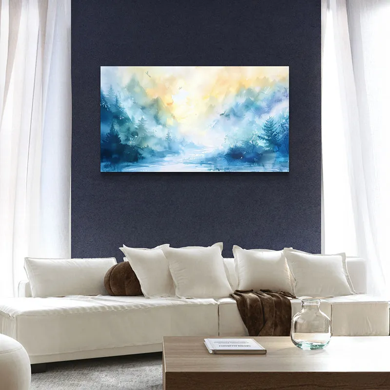 Azure Aura Wall Painting media 3