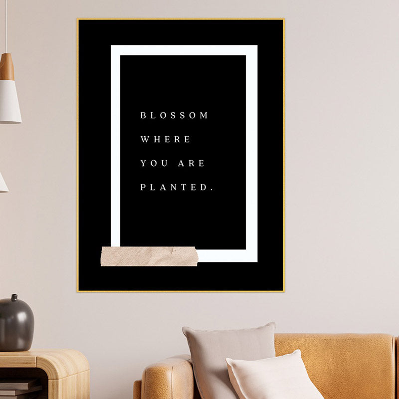 Blossom Where You are Planted Wall Art