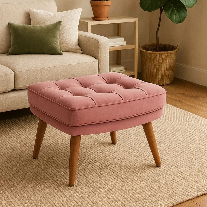 Cresvino Prime Ottoman - Pink media 1