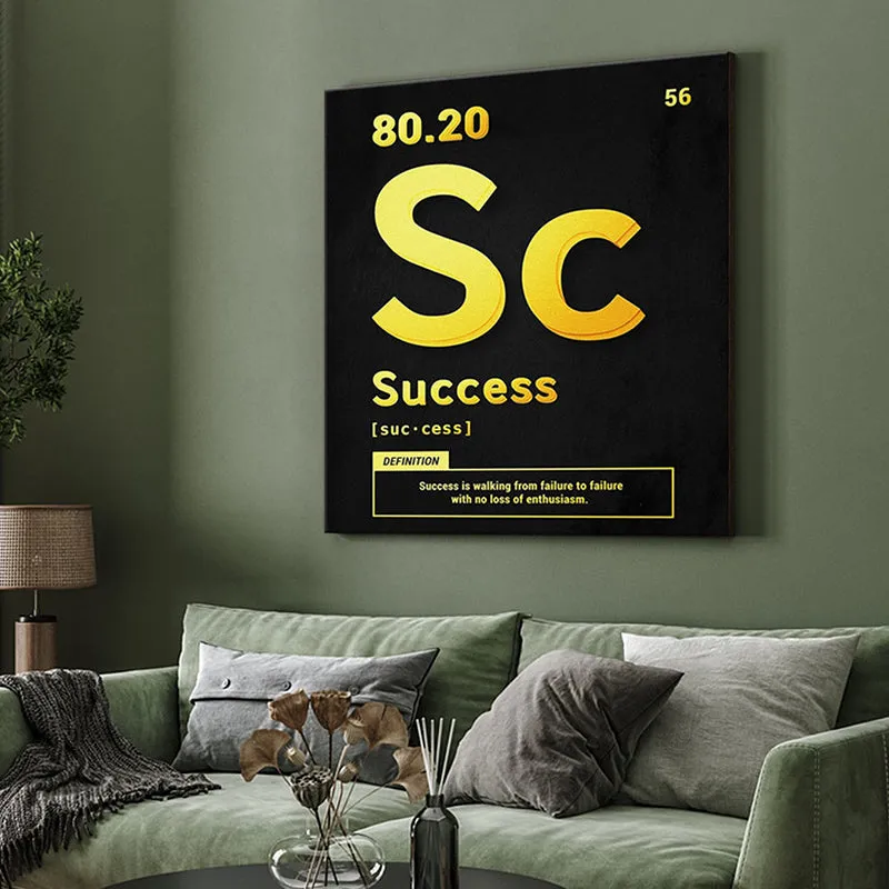 Success Typography Wall Painting media 4