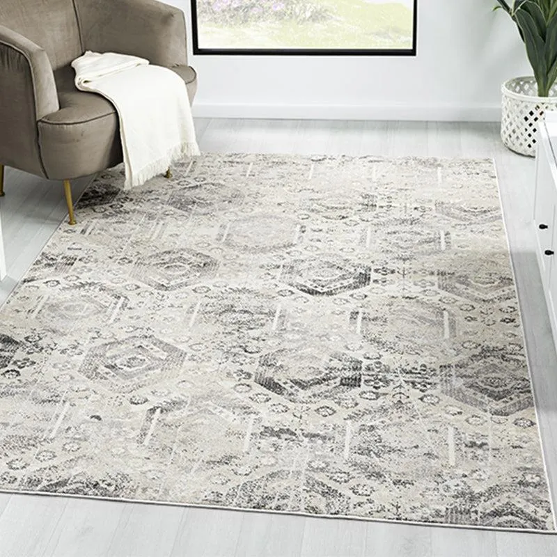Letti Abstract Polyester Carpet - Grey media 3