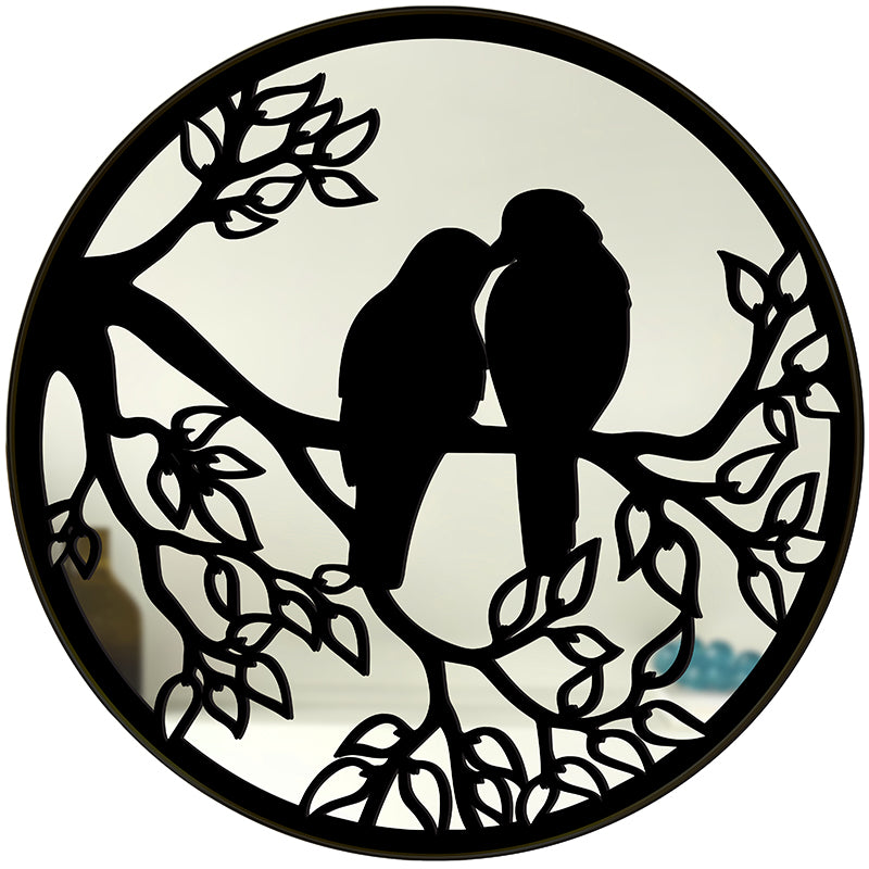 Pakshi Pair Decorative Wall Mirror media 6