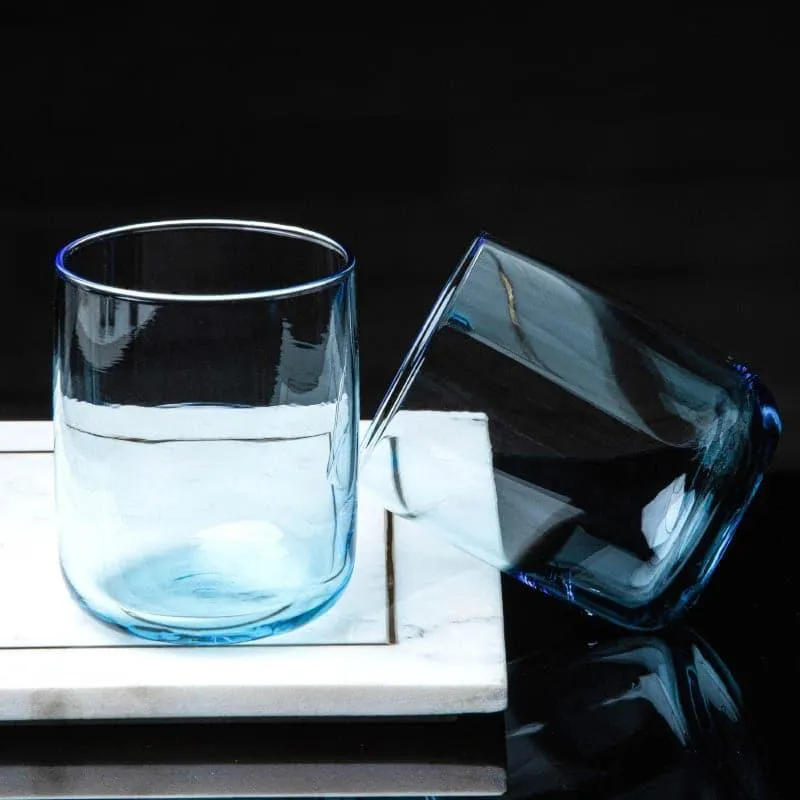 Pasabahce Aspen Whiskey Glass (Skyblue) (280 mL ) - Set Of Six media 4