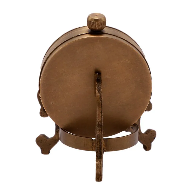Houston Antique Brass Table Clock media 4