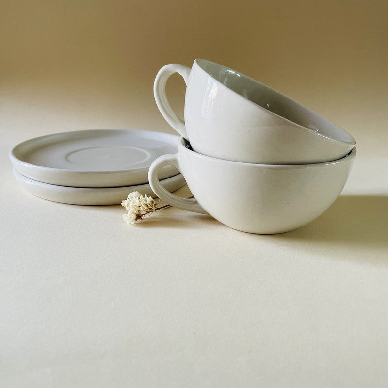 Lunar Brew Cup & Saucer (240 Ml) - Four Piece Set media 4