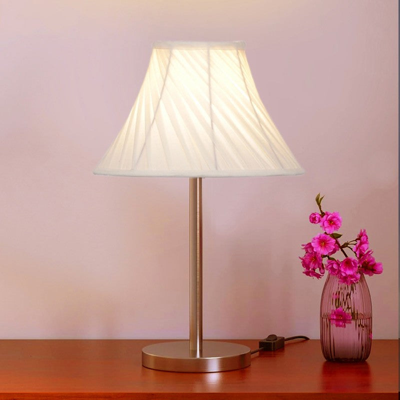 Noctra Glow Pleatra metal Table Lamp - OffWhite media 3