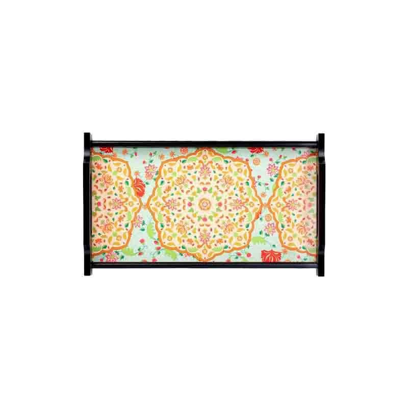 Ornate Mughal Wooden Tray media 4