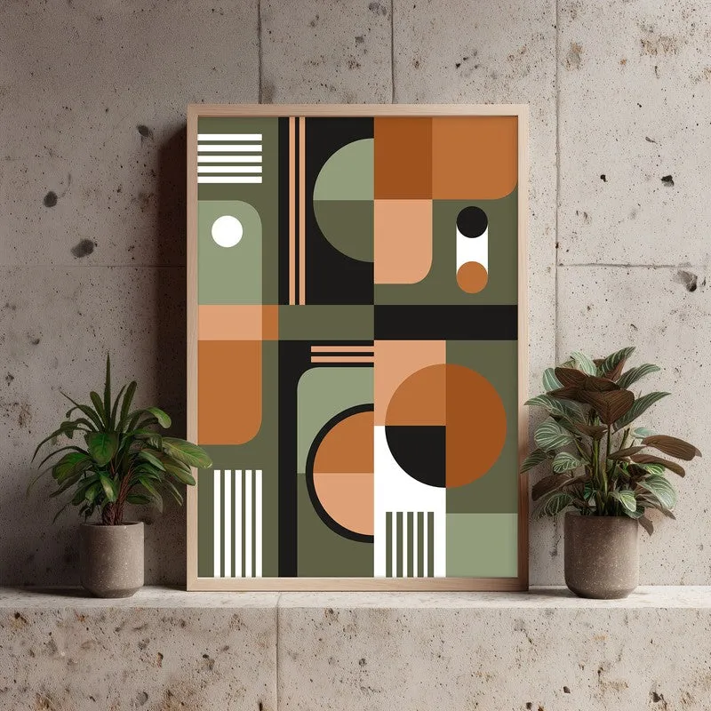 Ethereal Forms Archival Canvas Wall Art - Natural Brown Frame media 4