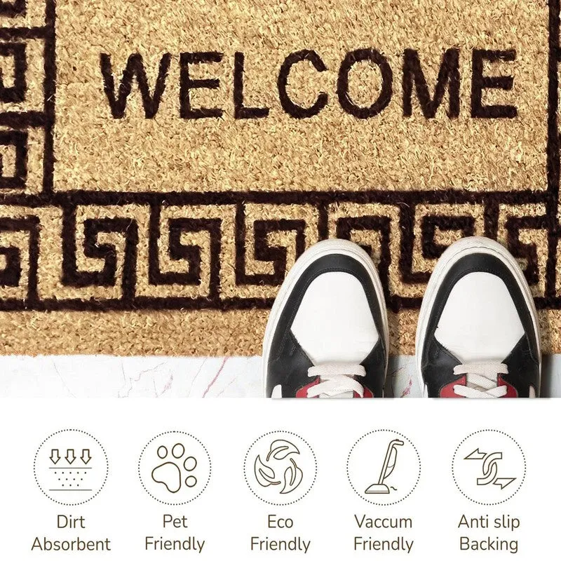 Welcome Coir Door Mats - Brown media 9
