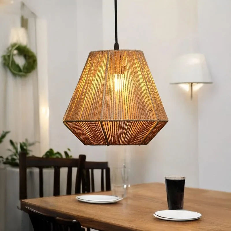 Brennor Raffia Ceiling Lamp media 1