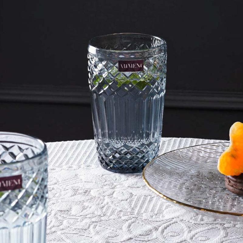 Eunoia Tall Glass (Grey) (390 ml ) - Set Of Four media 4