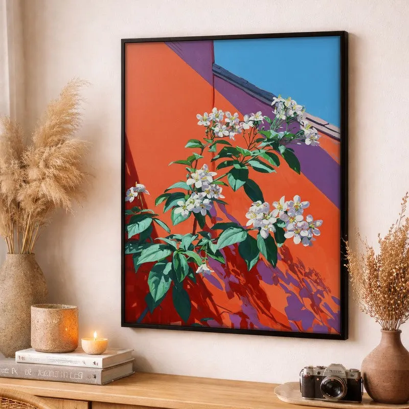 Petal Prism Canvas Wall Painting - Black Frame media 3