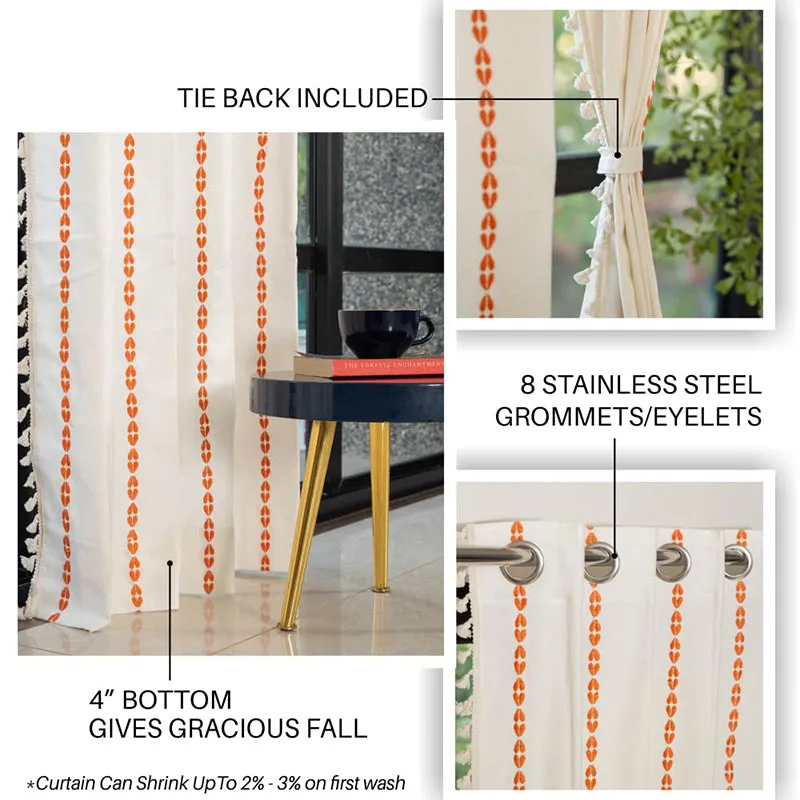 Urban Space Katarina Curtain - Orange media 5