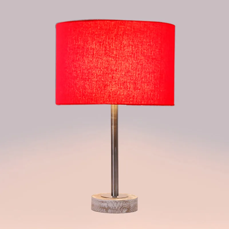 Cotin I Rodin Wooden Table Lamp - Red,Silver,White media 5