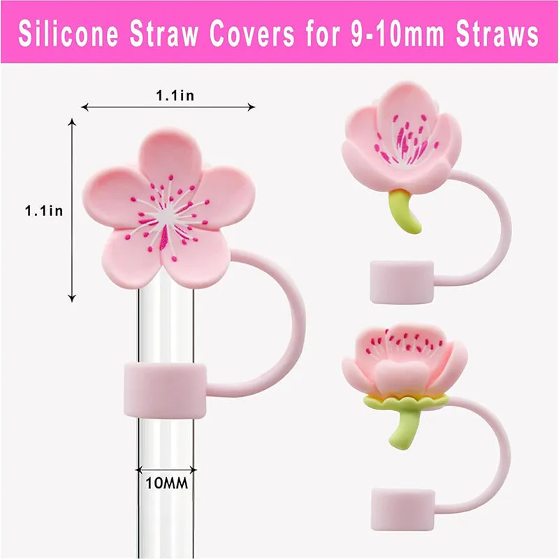 Spring Blooms Straw Cover - Set Of Four media 7
