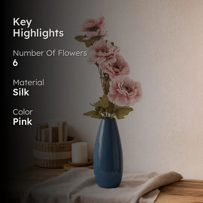 AarviDecor Peony Blush Silk Artificial Flowers media 2