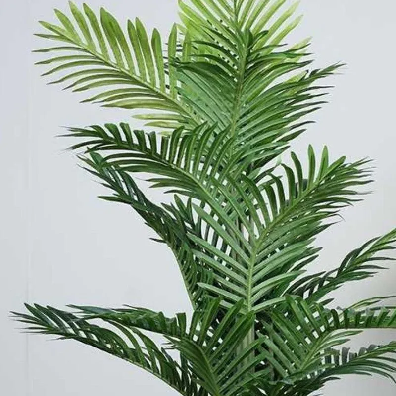 Artificial Arica Palm Plant With Black Fiber Pot - 3.9 Feet media 5