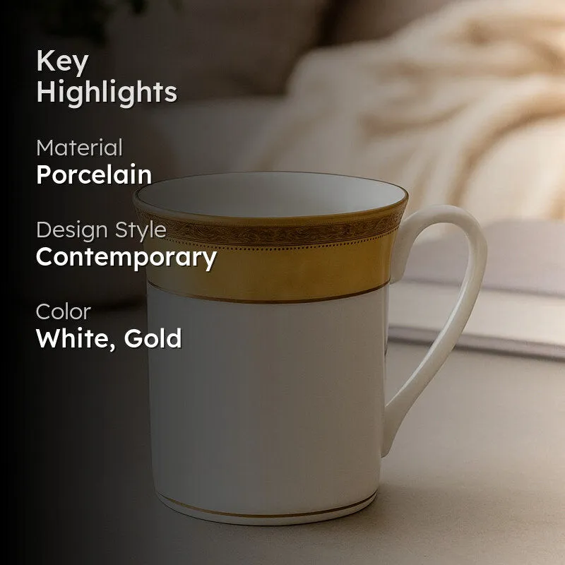 Noritake Majestic Porcelain Coffee Mug (Yellow) - 280 mL media 2