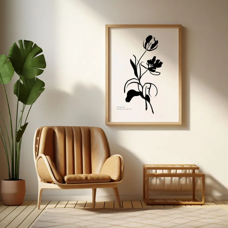 Wildbloom Canvas Wall Painting With Brown Frame media 6
