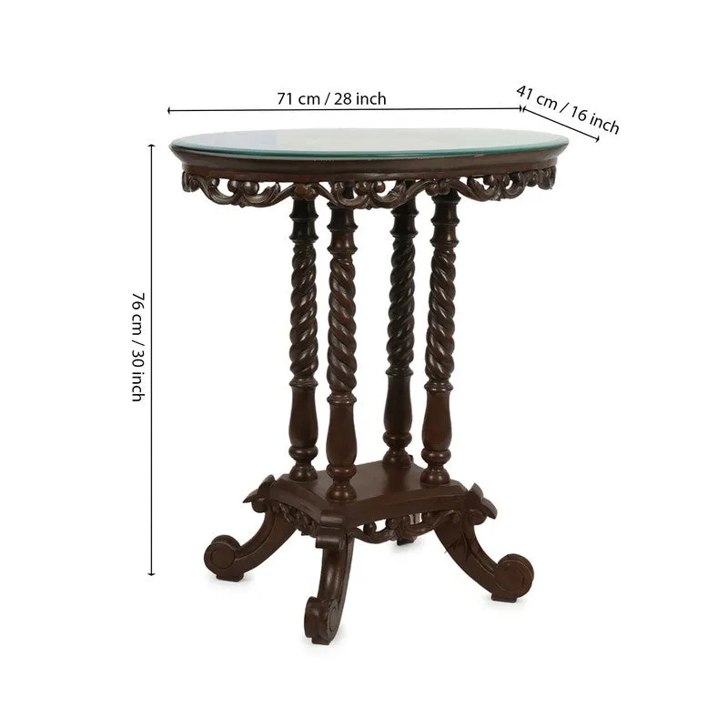 Roho Teak Wood Console Table media 7