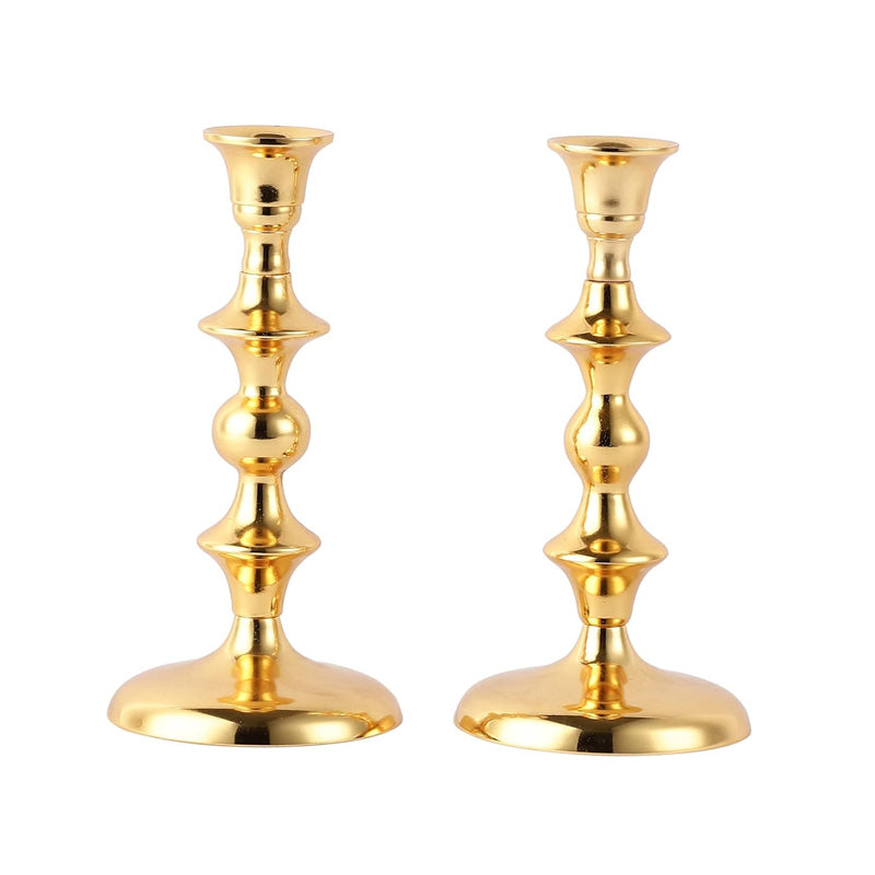 Ottista Taper Candle Holder (Gold) - Set Of Two media 4