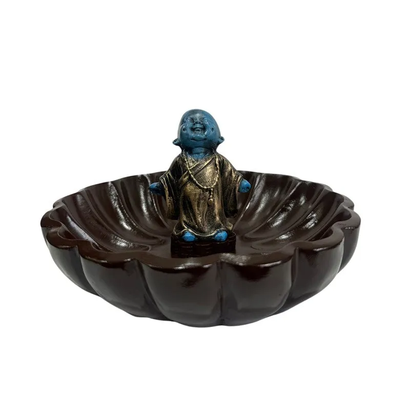 Laughing Buddha Decorative Resin Urli media 3