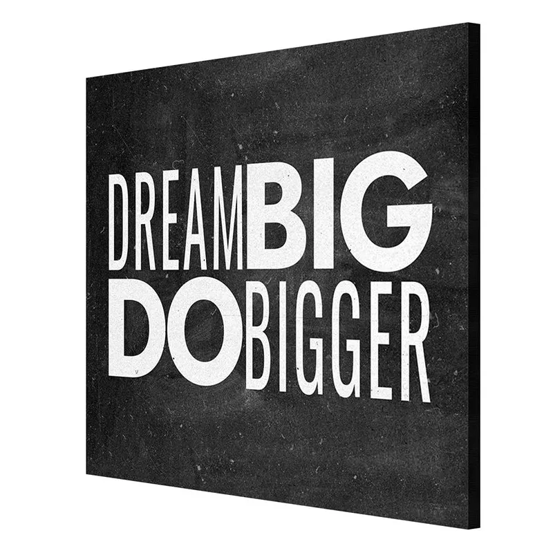 Dream Big Do Bigger Typography Wall Painting media 6