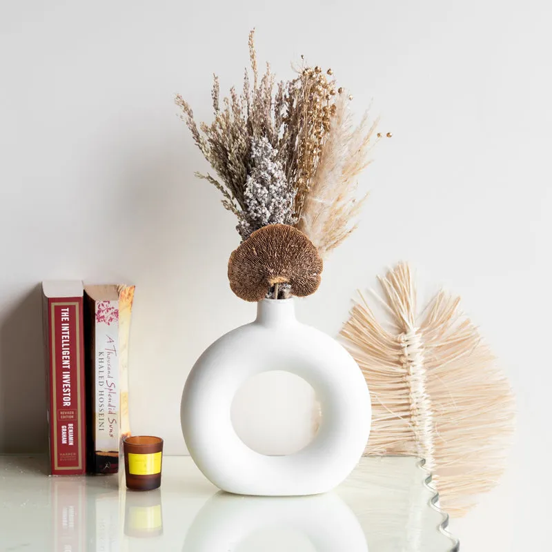 Neona Latte Dried Flower Bunch - Beige media 4