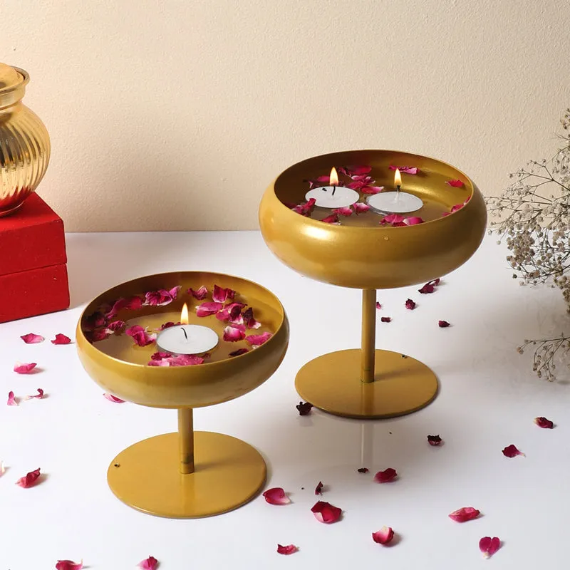 LumiStack Goblet Candler Holder - Set Of Two media 3