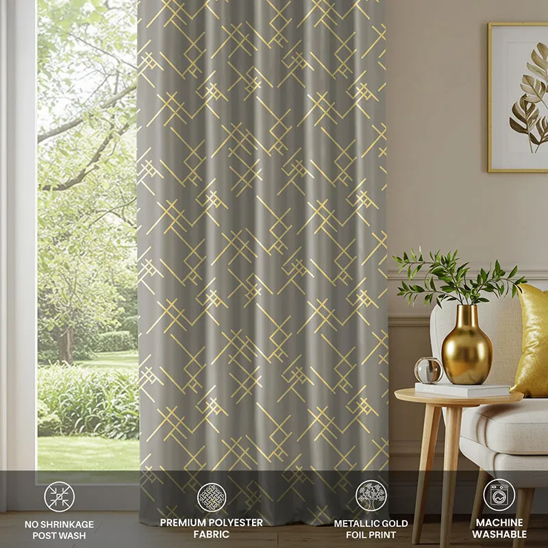 Urban Space Dusken Blackout Curtain - Grey media 4