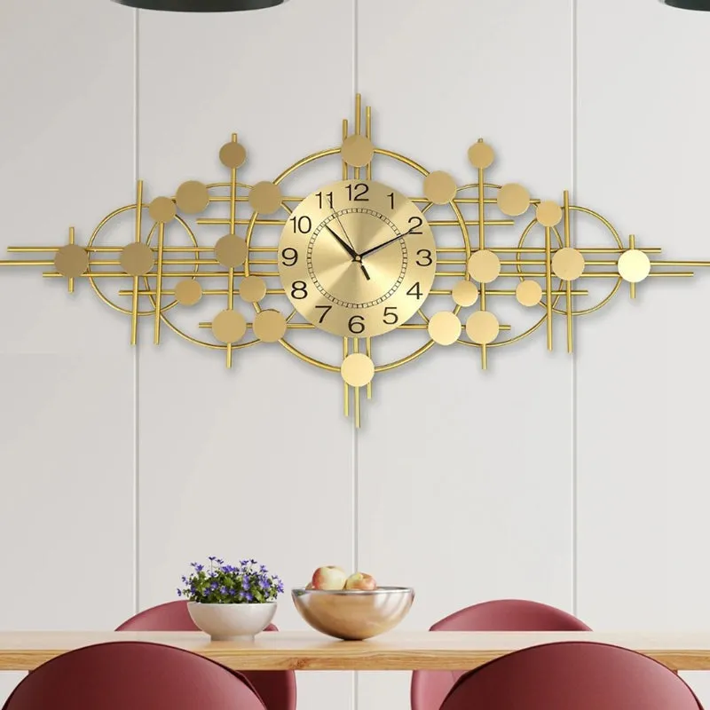 Aurum Hours Metal Analog Wall clock media 3