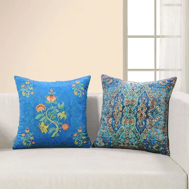 Swayam Lapiz Lazuli Cushion Cover - Set Of Two media 2