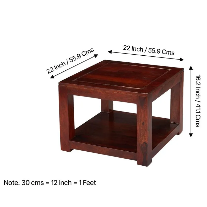 Frixon Sheesham Wooden Center Table - Deep Brown media 11