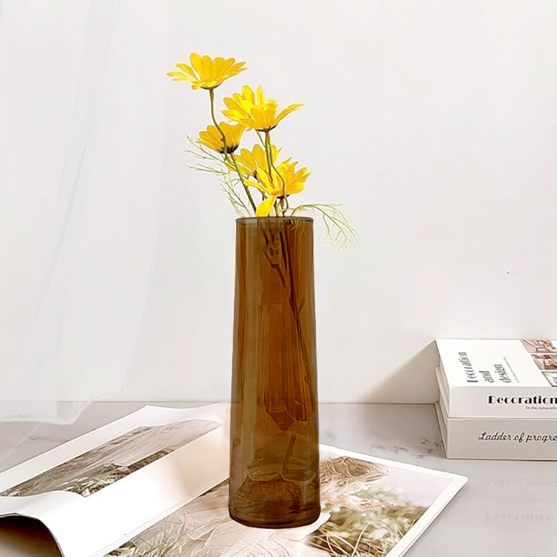 Brilia Glass Vase - Brown