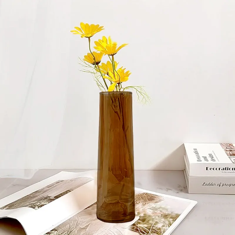 Brilia Glass Vase - Brown media 1