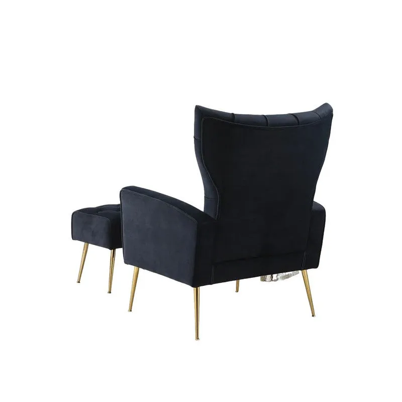 Simplex Neem Wood Lounge Chair (Black) - Two Piece Set media 5