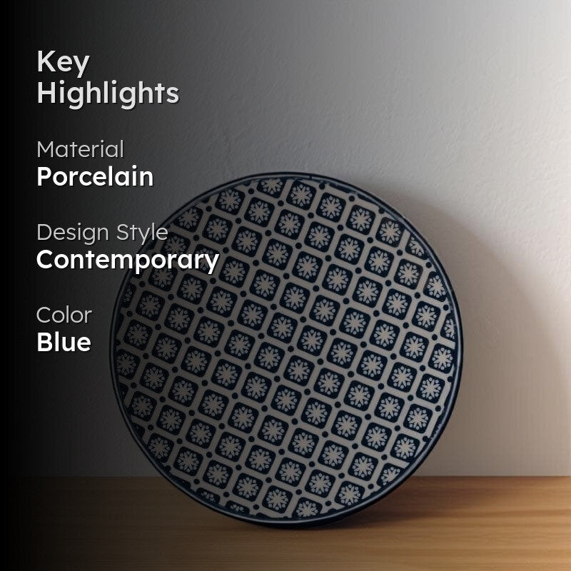 Indulge In Indigo Porcelain Plate media 2