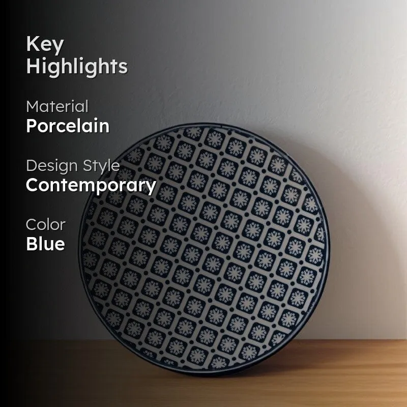 Indulge In Indigo Porcelain Plate media 2