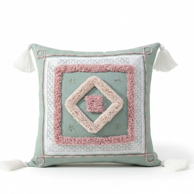 Calm Square Tufted Cushion Cover media 4