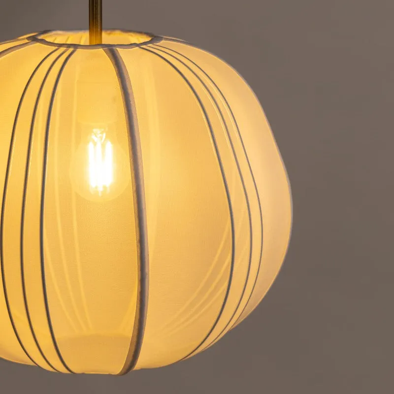 Fig Living Luxe Collection Fabric Ceiling Lamp - White media 7