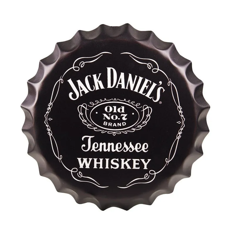 Jack Daniels Bottle Cap Metal Wall Accent media 3