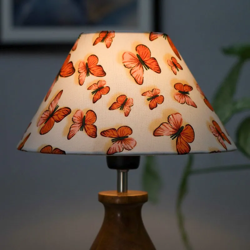 Monarch Fabric Table Lamp - Orange,White media 1