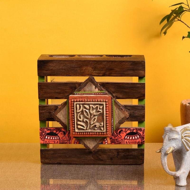 Shotiko Tribal Wooden Wall Lamp media 3