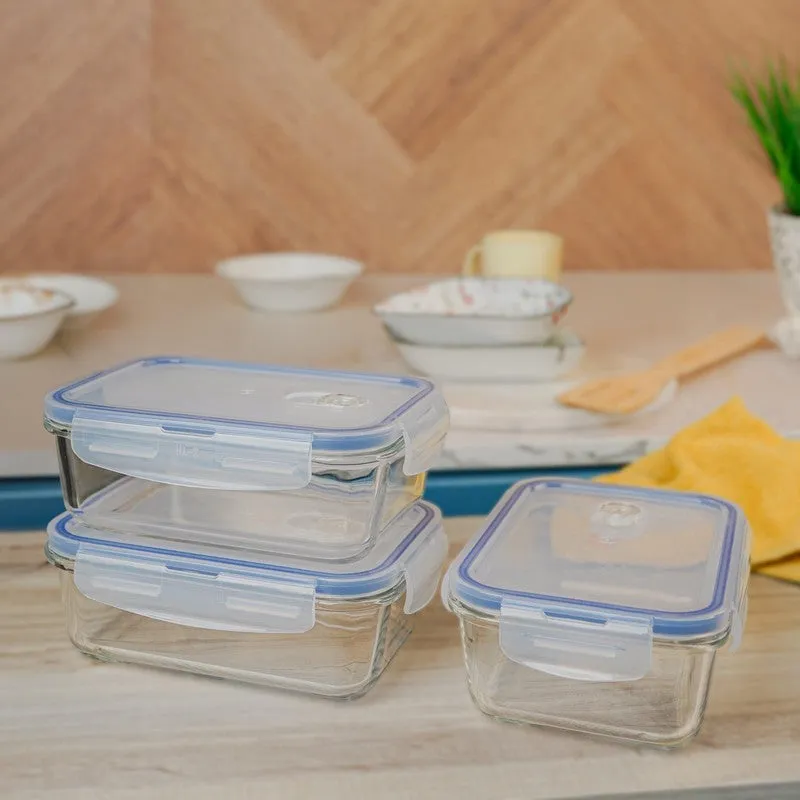 Jisu Nidora Transparent Storage Container (800 ML) - Set Of Three media 3
