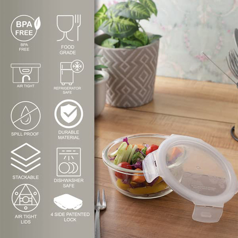 Chromo Airtight Storage Container (380 ML Each) - Set Of Two media 3