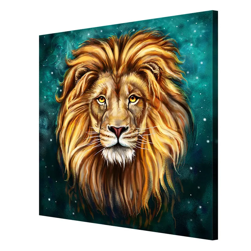Majestic Lion Wall Painting media 6