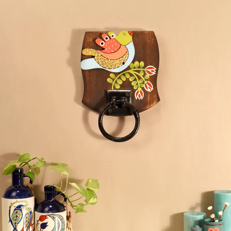 Maina Madhubani Towel Hanger media 1